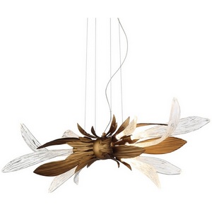 Изображение товара Подвесная люстра светодиодная Delight Collection RP168416 RP168416-11 bronze/clear