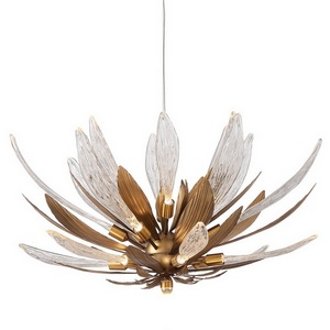 Изображение товара Подвесная люстра светодиодная Delight Collection RP168416 RP168416-19 bronze/clear