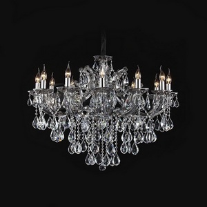 Изображение товара Большая хрустальная люстра Illuminati MD112801-12A 12 ламп серебряный стиль модерн