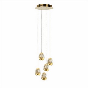 Изображение товара Подвесной светодиодный светильник MD13003023-5A Illuminati Terrene Gold