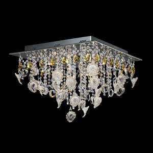 Изображение товара Хрустальный потолочный светильник (муранское стекло) Illuminati Emily MX102772-16B с подвесками