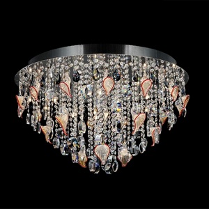 Изображение товара Хрустальный потолочный светильник (муранское стекло) Illuminati Emily MX102772-24A с подвесками