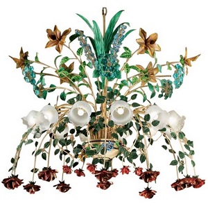 Изображение товара Большая люстра 5420/12 V1246 MM Lampadari 5420 с цветами