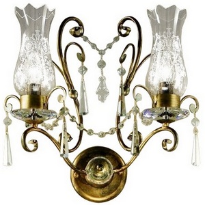 Изображение товара Хрустальное бра 6468/A2 V2077 MM Lampadari Anfora с подвесками