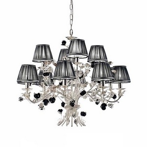 Изображение товара Подвесная люстра 6906/8+4 11_V2544 MM Lampadari Paris с розой