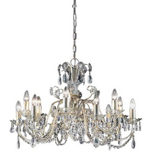 Изображение товара Подвесная люстра 6957/12 01 V1669 MM Lampadari Rugiada подсвечник с подвесками