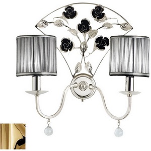 Изображение товара Бра 6988/A2 12_V0216 MM Lampadari Paris с цветами с подвесками