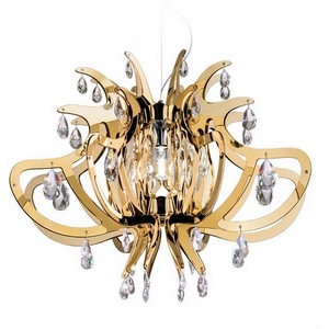 Изображение товара Подвесной светильник Slamp Lillibet LILSM00GLD01T00000EU с подвесками