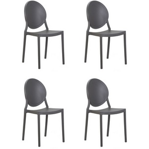 Изображение товара Набор 4 шт стул обеденный DOBRIN ALBERT (цвет серый)