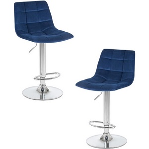 Изображение товара Набор 2 шт стул барный DOBRIN TAILOR (синий велюр (MJ9-117))