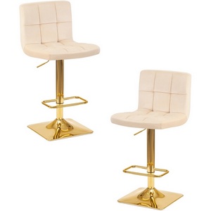 Изображение товара Набор 2 шт стул барный DOBRIN GOLDIE (бежевый велюр (MJ9-10))