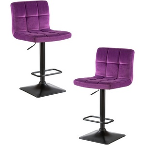 Изображение товара Набор 2 шт стул барный DOBRIN DOMINIC (фиолет велюр (MJ9-58))