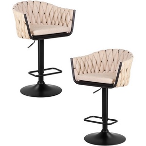 Изображение товара Набор 2 шт стул барный DOBRIN LEON (бежевая ткань (LAR 275-1))