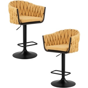 Изображение товара Набор 2 шт стул барный DOBRIN LEON (жёлтая ткань (LAR 275-8))