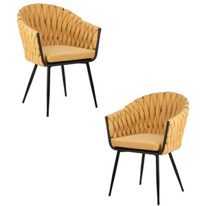 Изображение товара Набор 2 шт стул обеденный DOBRIN MATILDA (жёлтая ткань (LAR 275-8))