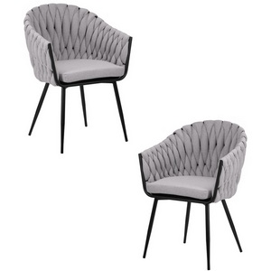 Изображение товара Набор 2 шт стул обеденный DOBRIN MATILDA (серая ткань (LAR 275-17))