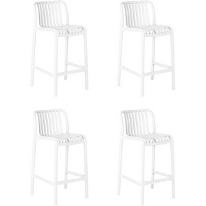 Изображение товара Набор 4 шт стул полубарный DOBRIN CHLOE (белый)
