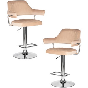 Изображение товара Набор 2 шт стул барный DOBRIN CHARLY (бежевый велюр (MJ9-10))