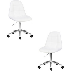 Изображение товара Набор 2 шт офисное кресло для персонала DOBRIN MONTY (белый)