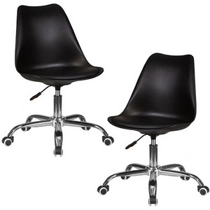 Изображение товара Набор 2 шт офисное кресло для персонала DOBRIN MICKEY (чёрный)