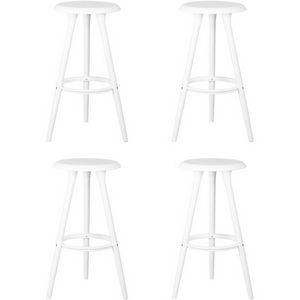 Изображение товара Набор 4 шт табурет барный DOBRIN ROYCE WHITE (белый (W-02))