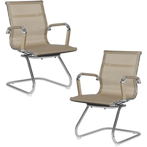 Изображение товара Набор 2 шт офисное кресло для посетителей DOBRIN CODY MESH (бежевый (22039))