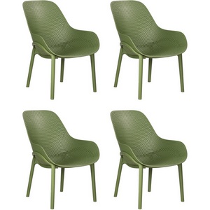 Изображение товара Набор 4 шт Кресло DOBRIN LONZO (зеленый хаки (G-17) c УФ-защитой)