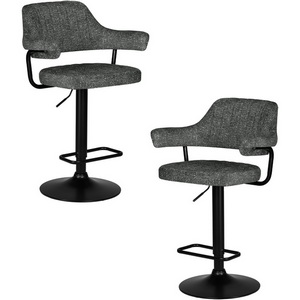 Изображение товара Набор 2 шт стул барный DOBRIN CHARLY BLACK (серый твид (LEO11))