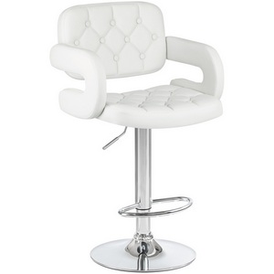 Изображение товара Стул барный TIESTO (белый) 3460-LM TIESTO, цвет сиденья белый, основания хром