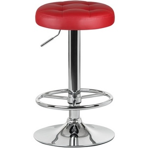 Изображение товара Табурет барный (бордовый) 5008-LM BRUNO BRUNO, цвет сиденья бордовый, основания хром