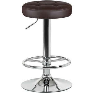 Изображение товара Табурет барный (коричневый) 5008-LM BRUNO BRUNO, цвет сиденья коричневый, основания хром