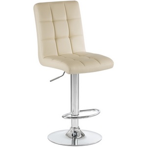 Изображение товара Стул барный KRUGER (кремовый) 5009-LM KRUGER, цвет сиденья кремовый, основания хром