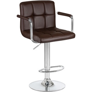 Изображение товара Стул барный KRUGER (коричневый) 5011-LM ARM ARM, цвет сиденья коричневый, основания хром