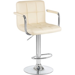 Изображение товара Стул барный KRUGER (кремовый) 5011-LM ARM ARM, цвет сиденья кремовый, основания хром