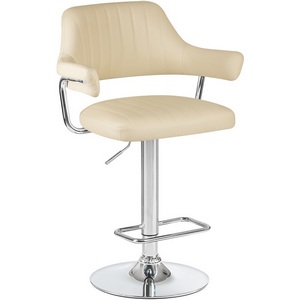 Изображение товара Стул барный CHARLY (кремовый) 5019-LM CHARLY, цвет сиденья кремовый, основания хром