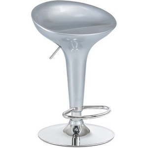 Изображение товара Стул барный (серебряный металлик) 1004-LM BOMBA BOMBA, цвет сиденья серебрянный металлик, основания хром