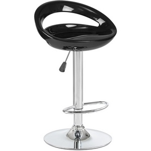 Изображение товара Стул барный (чёрный) 1010-LM DISCO DISCO, цвет сиденья черный, основания хром