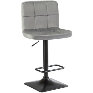 Изображение товара Стул барный (серый велюр (MJ9-75)) 5018-LM DOMINIC DOMINIC, цвет сиденья серый (MJ9-75), основания черный