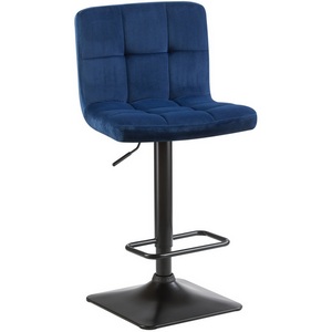 Изображение товара Стул барный (синий велюр (MJ9-117)) 5018-LM DOMINIC DOMINIC, цвет сиденья синий (MJ9-117), основания черный
