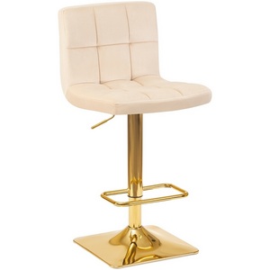 Изображение товара Стул барный (бежевый велюр (MJ9-10)) 5016-LM GOLDIE GOLDIE, цвет сиденья бежевый (MJ9-10), основания золото