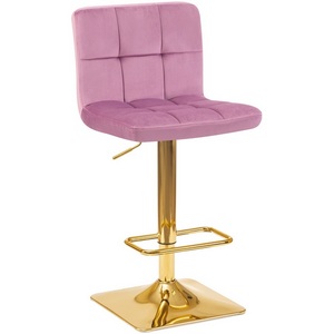 Изображение товара Стул барный (пудрово-сиреневый велюр (MJ9-52)) 5016-LM GOLDIE GOLDIE, цвет сиденья пудрово-сиреневый (MJ9-52), основания золото