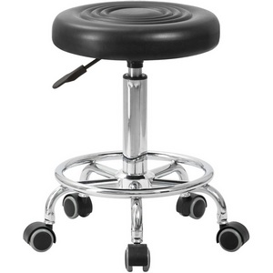 Изображение товара Табурет мастера BILLY (чёрный) 3051-LM BILLY, цвет сиденья чёрный, основания хромированная сталь