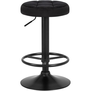 Изображение товара Табурет барный (черный велюр (MJ9-101)) 5008_BlackBase-LM BRUNO BLACK BLACK, цвет сиденья черный (MJ9-101), основания