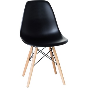 Изображение товара Стул обеденный (ножки светлый бук, цвет чёрный (B-03)) 638PP-LMZL DSW DSW, сиденья черный (B-03), основания бук