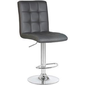 Изображение товара Стул барный KRUGER (серый) 5009-LM KRUGER, цвет сиденья серый, основания хром Изображение товара Стул барный KRUGER (серый) 5009-LM KRUGER, цвет сиденья серый, основания хром