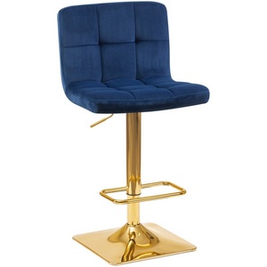 Изображение товара Стул барный (синий велюр (MJ9-117)) 5016-LM GOLDIE GOLDIE, цвет сиденья синий (MJ9-117), основания золото
