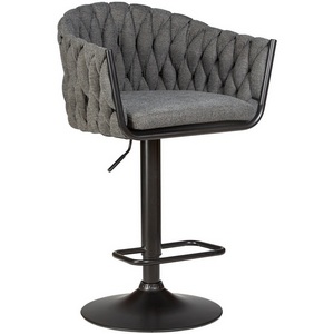 Изображение товара Стул барный (графитовая ткань (LAR-275-21)) 9690-LM LEON LEON, цвет сиденья графитовый (LAR-275-21), основания черный