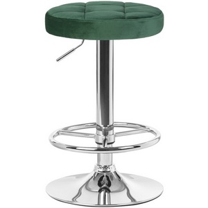 Изображение товара Табурет барный (зеленый велюр (MJ9-88)) 5008-LM BRUNO BRUNO, цвет сиденья зеленый (MJ9-88), основания хром