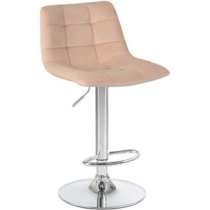 Изображение товара Стул барный (бежевый велюр (MJ9-10)) 5017-LM TAILOR TAILOR, цвет сиденья бежевый (MJ9-10), основания хром