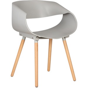 Изображение товара Стул обеденный (ножки светлый бук, цвет светло-серый (GR-01)) 682PP-LMZL ALIEN ALIEN, сиденья (GR-01), основания бук